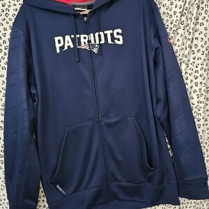 Nike Dark Blue Patriots Full-Zip Hoodie